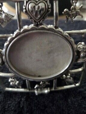 Brighton Silver Metal Picture Frame With Dog Accent